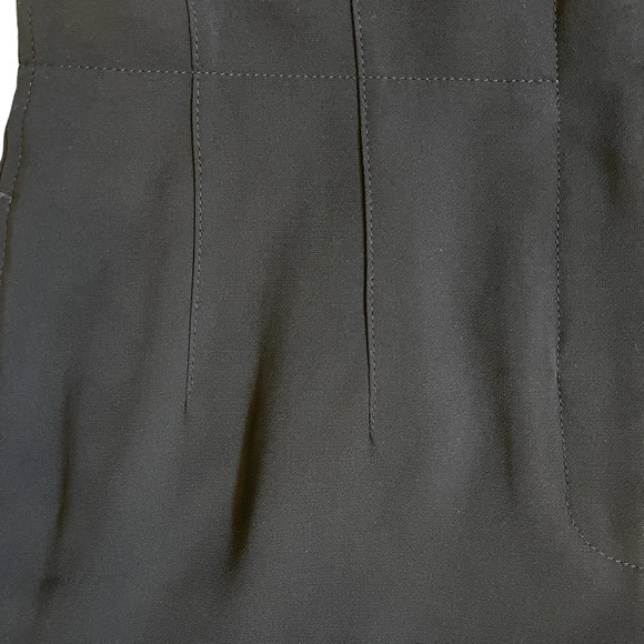 LAFAYETTE 148 NY Navy Blue Side Split Hem Career Dress Pants Cropped Size 8 - Picture 7 of 12